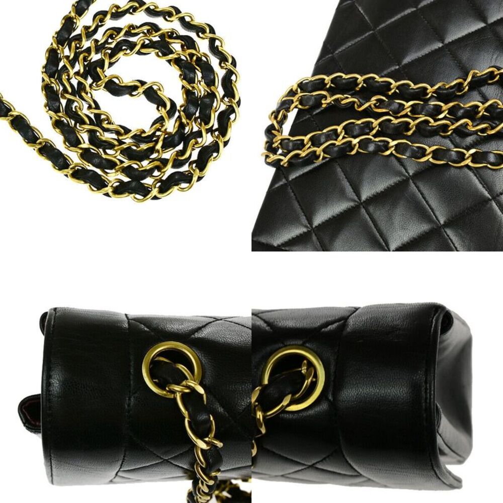 Chanel Diana Black Leather Shoulder Bag (Pre-Owned) - Picture 9 of 12